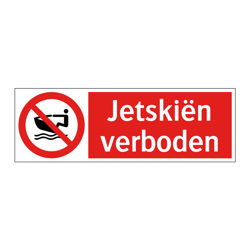 Jetskiën verboden