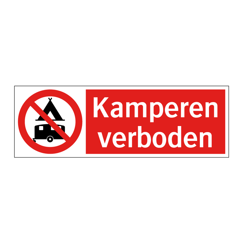 Kamperen verboden