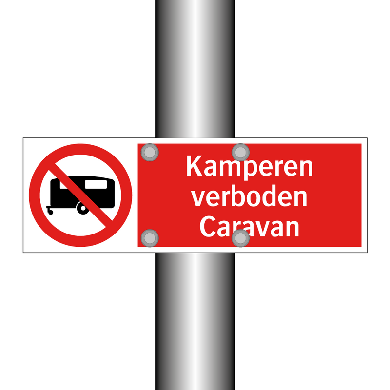 Kamperen verboden Caravan