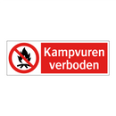 Kampvuren verboden