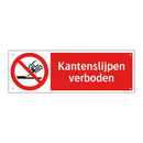 Kantenslijpen verboden