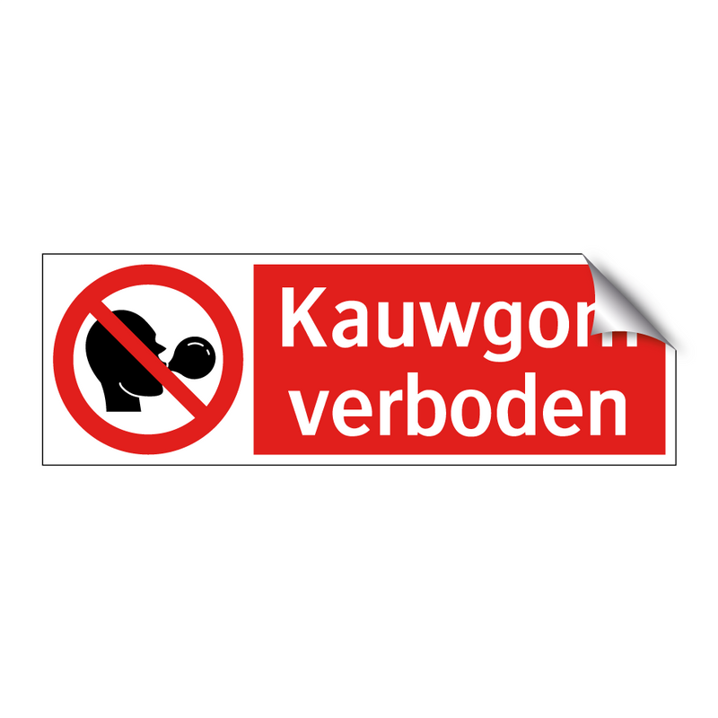 Kauwgom verboden
