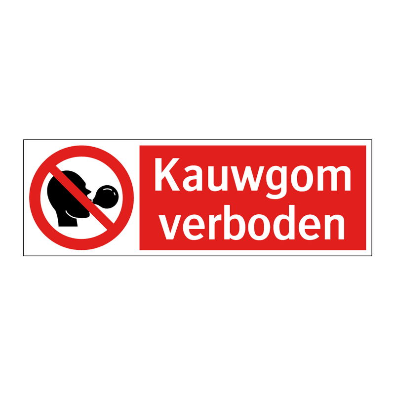 Kauwgom verboden