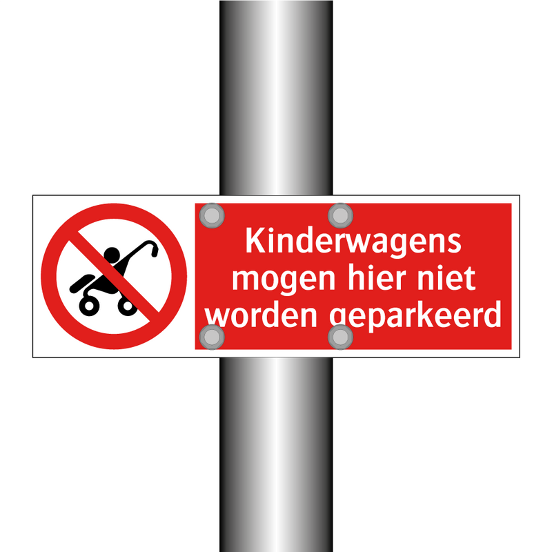 Kinderwagens mogen hier niet worden geparkeerd
