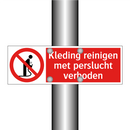 Kleding reinigen met perslucht verboden