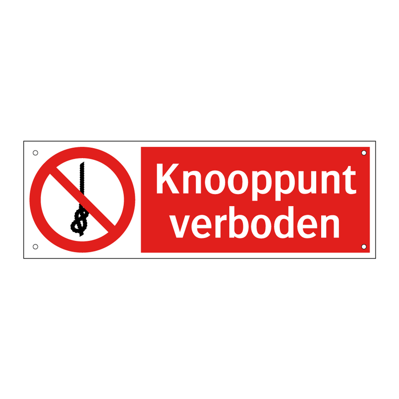 Knooppunt verboden