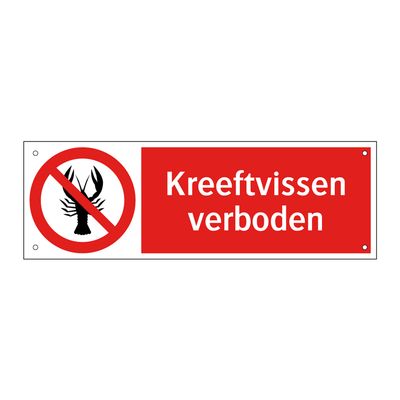 Kreeftvissen verboden