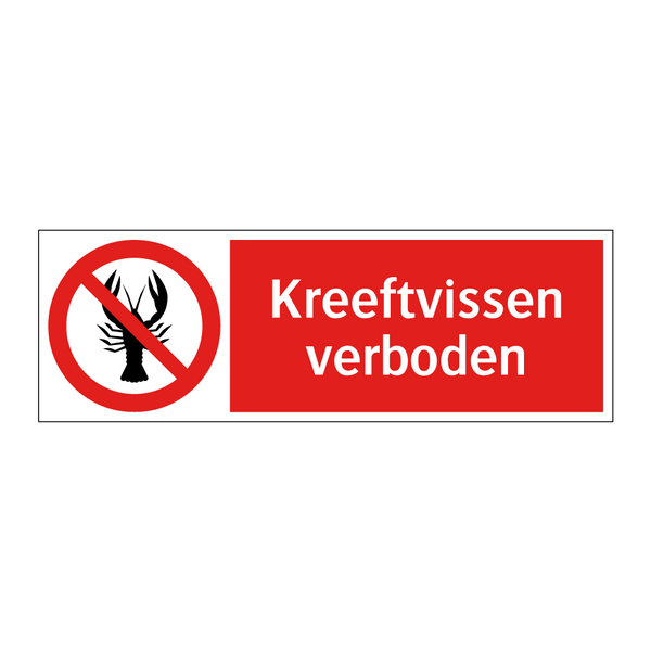 Kreeftvissen verboden