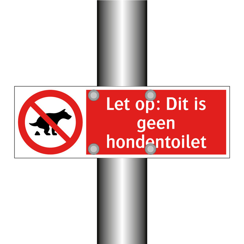 Let op: Dit is geen hondentoilet
