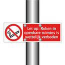 Let op: Roken in openbare ruimtes is wettelijk verboden