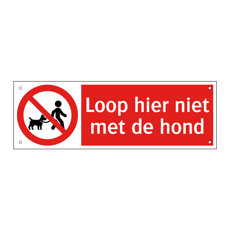 Loop hier niet met de hond