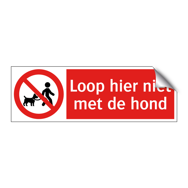 Loop hier niet met de hond