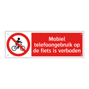 Mobiel telefoongebruik op de fiets is verboden