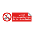 Mobiel telefoongebruik op de fiets is verboden