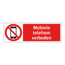 Mobiele telefoon verboden