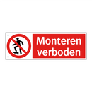 Monteren verboden