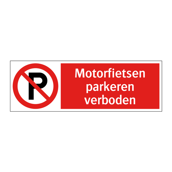 Motorfietsen parkeren verboden