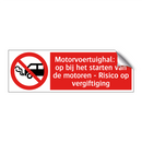 Motorvoertuighal: Let op bij het starten van de motoren - Risico op vergiftiging