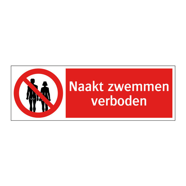 Naakt zwemmen verboden