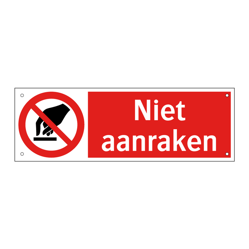 Niet aanraken