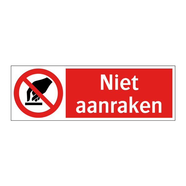 Niet aanraken
