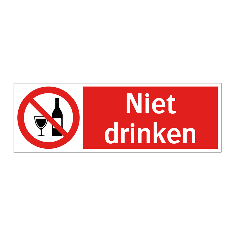 Niet drinken