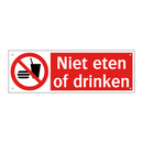 Niet eten of drinken