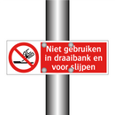 Niet gebruiken in draaibank en voor slijpen