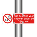 Niet geschikt voor kinderen onder de 3 jaar oud