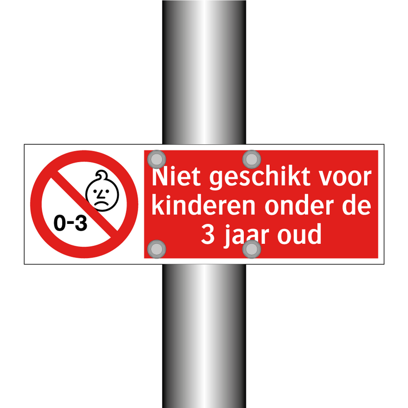 Niet geschikt voor kinderen onder de 3 jaar oud
