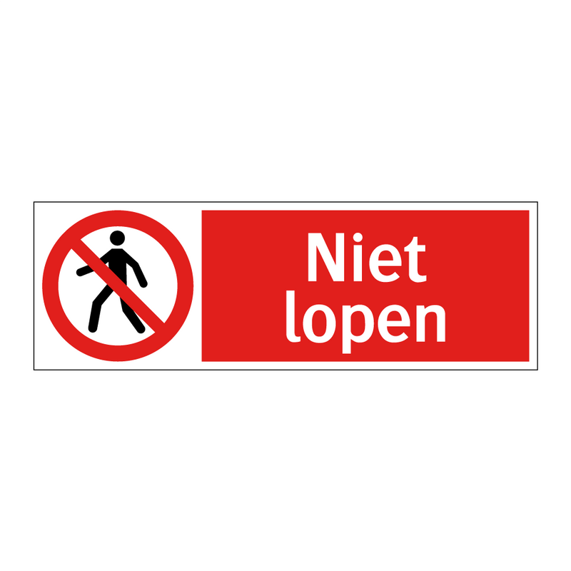 Niet lopen