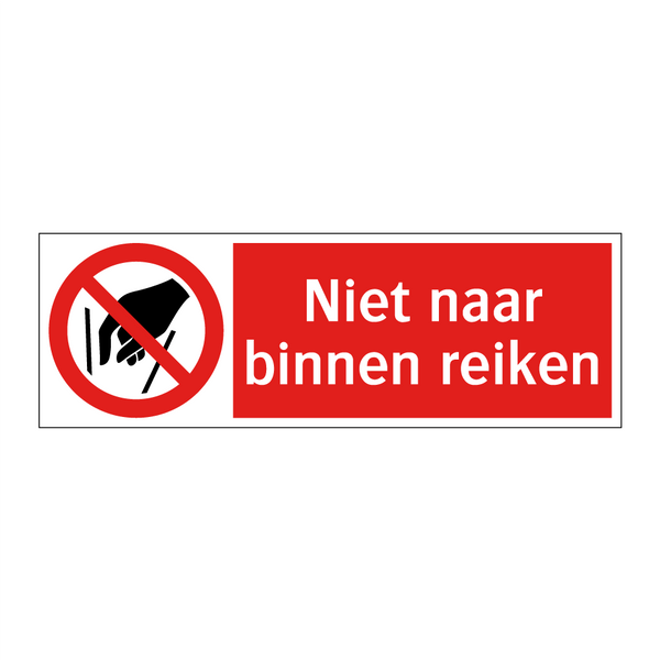 Niet naar binnen reiken