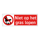 Niet op het gras lopen