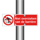 Niet oversteken van de barrière