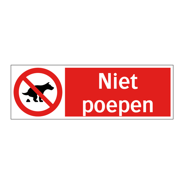 Niet poepen