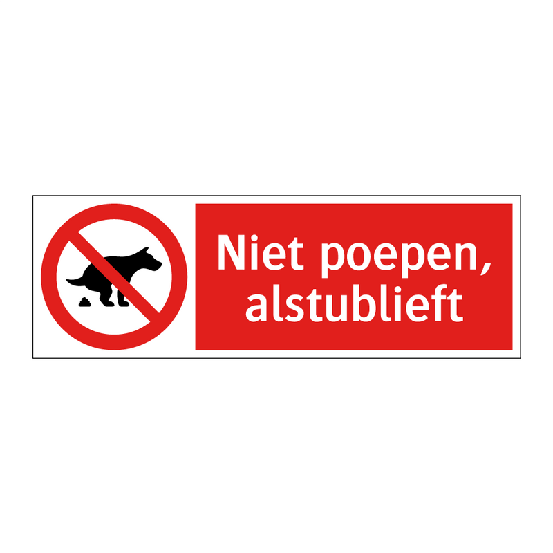 Niet poepen, alstublieft