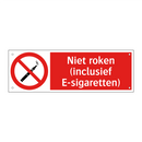 Niet roken (inclusief E-sigaretten)
