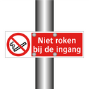 Niet roken bij de ingang