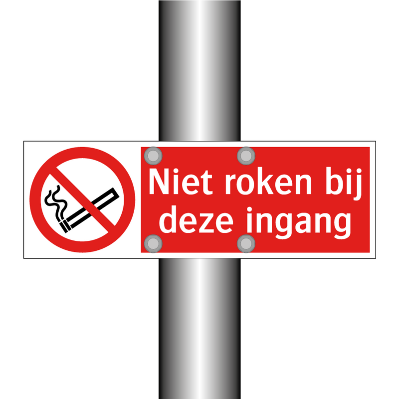 Niet roken bij deze ingang
