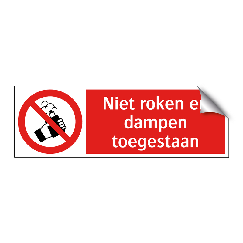 Niet roken en dampen toegestaan