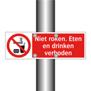Niet roken. Eten en drinken verboden