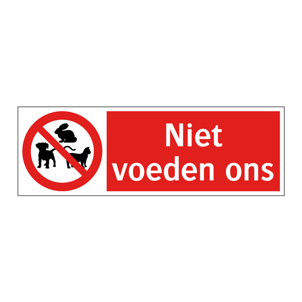 Niet voeden ons
