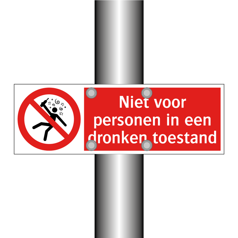 Niet voor personen in een dronken toestand
