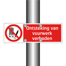 Ontsteking van vuurwerk verboden