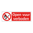 Open vuur verboden