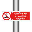 Parkeren van e-scooters verboden
