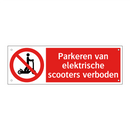Parkeren van elektrische scooters verboden
