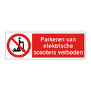 Parkeren van elektrische scooters verboden