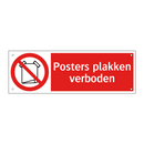 Posters plakken verboden