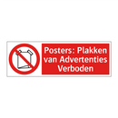 Posters: Plakken van Advertenties Verboden